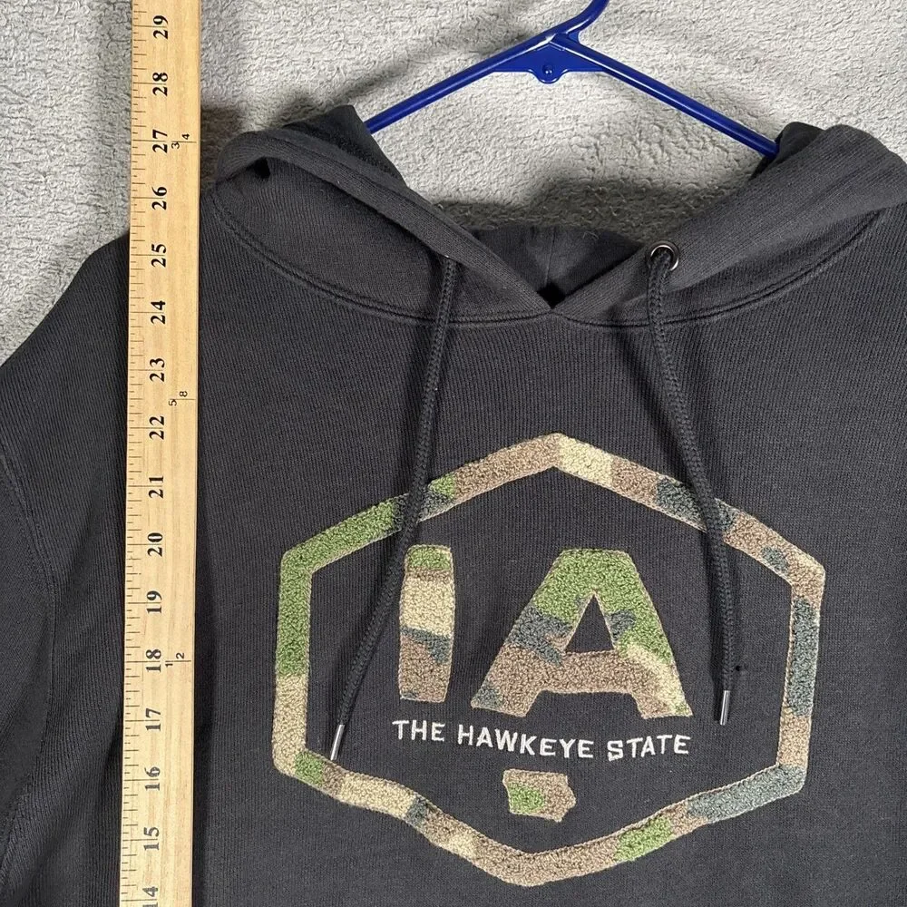 State‎ Of Mine Hoodie Men’s Size L Black Iowa Hawkeye State Hoodie